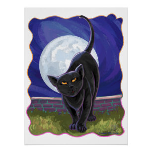 Póster Regalos y accesorios para gatos negros