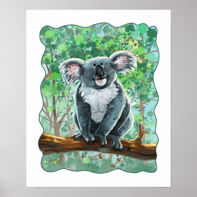 Póster Regalos y accesorios para osos de Koala (Frente)