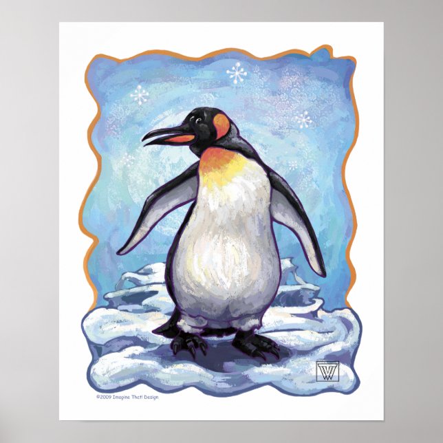 Póster Regalos y accesorios para pingüinos (Frente)