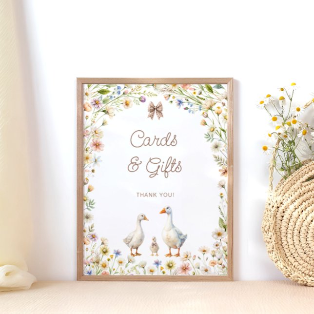 Póster Regalos y tarjetas Baby Shower de flor silvestre d (Subido por el creador)