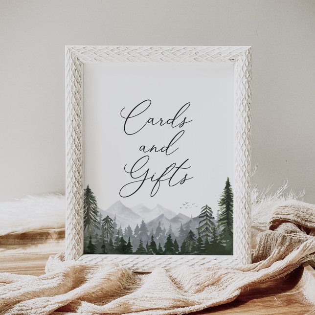 Póster Regalos y tarjetas de bodas de pino de montaña rus (Subido por el creador)