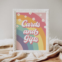 Póster Regalos y tarjetas de cumpleaños de la margarita a