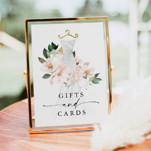 Póster Regalos y Tarjetas de Despedida de Soltera Floral 