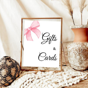 Póster Regalos y tarjetas de ducha para novias de color r