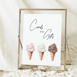 Póster Regalos y tarjetas para la fiesta de despedida de 