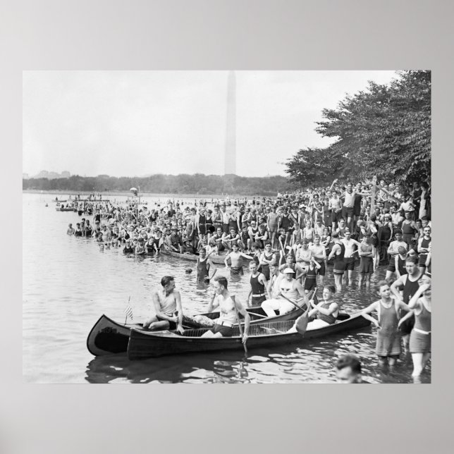 Póster Regata de canoas: 1924 (Frente)