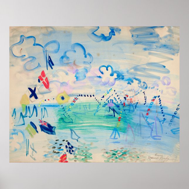 Póster Régates à Cowes | Raoul Dufy (Frente)