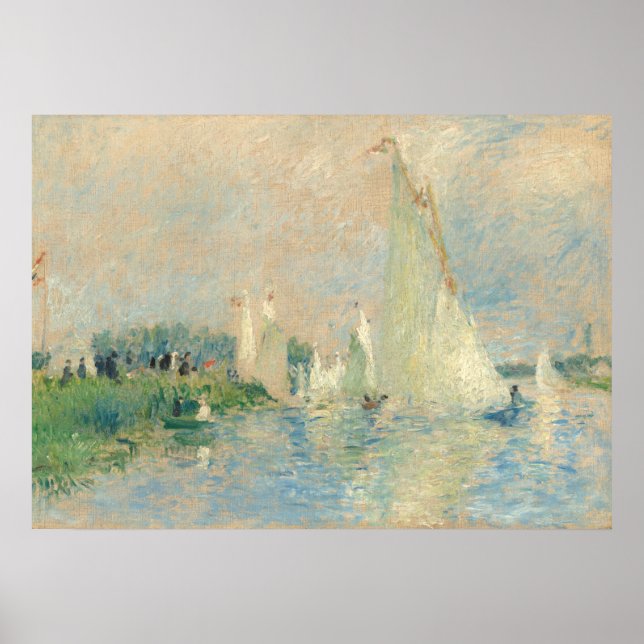 Póster Regatta en Argenteuil - Auguste Renoir Bella Artes (Frente)