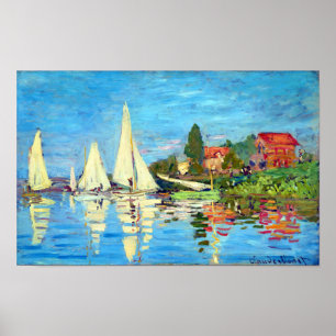 Póster Regatta En Argenteuil, Claude Monet