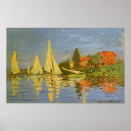Póster Regatta en Argenteuil por Claude Monet