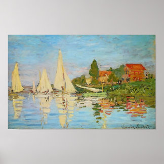 Póster Regatta en Argenteuil por Claude Monet