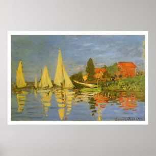 Póster Regatta en Argenteuil por Claude Monet