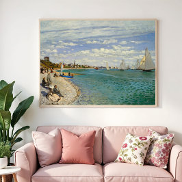 Póster Regatta en Sainte-Adresse, Monet Bella Artes