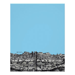 Póster Regensburg ciudad en el este de Baviera