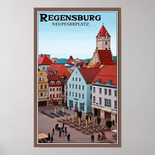 Póster Regensburg - Neupfarrplatz (Frente)