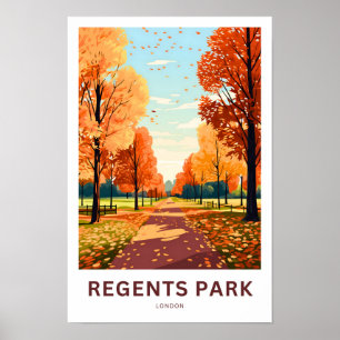 Póster Regents Park London Travel Print