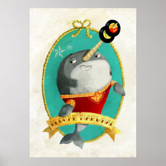 Póster Reggae Narwhal