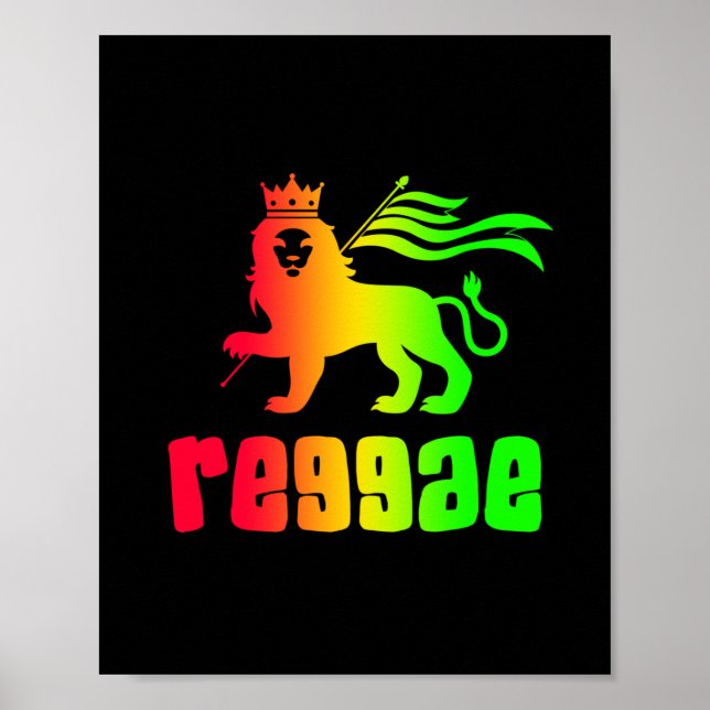 Póster Reggae Rasta Lion (Frente)