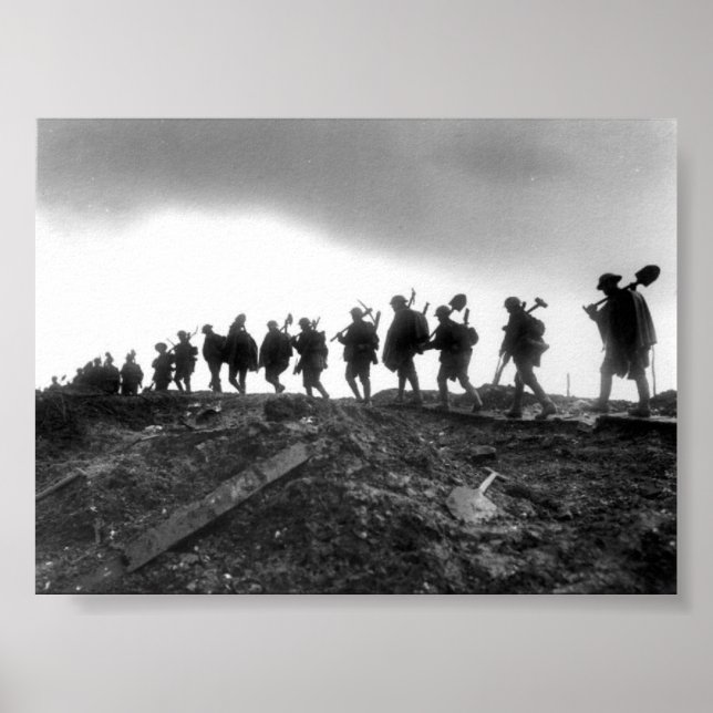 Póster Regimiento de Manchester, Ancre, 1917 (Frente)