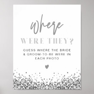 Póster REGINA Lentejuelas Plateadas Disco Dónde Estaban S