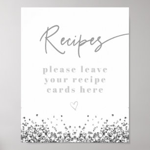 Póster REGINA Plata Secuencias De Las Recetas De Ducha De