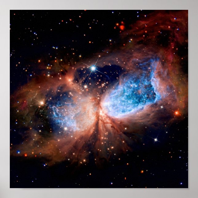 Póster Región de formación de estrellas S106 - Foto espac (Frente)