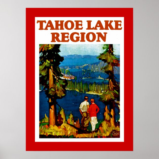 Póster Región del Lago Tahoe (Frente)