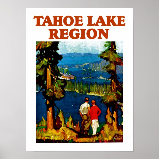 Póster Región del Lago Tahoe (Frente)
