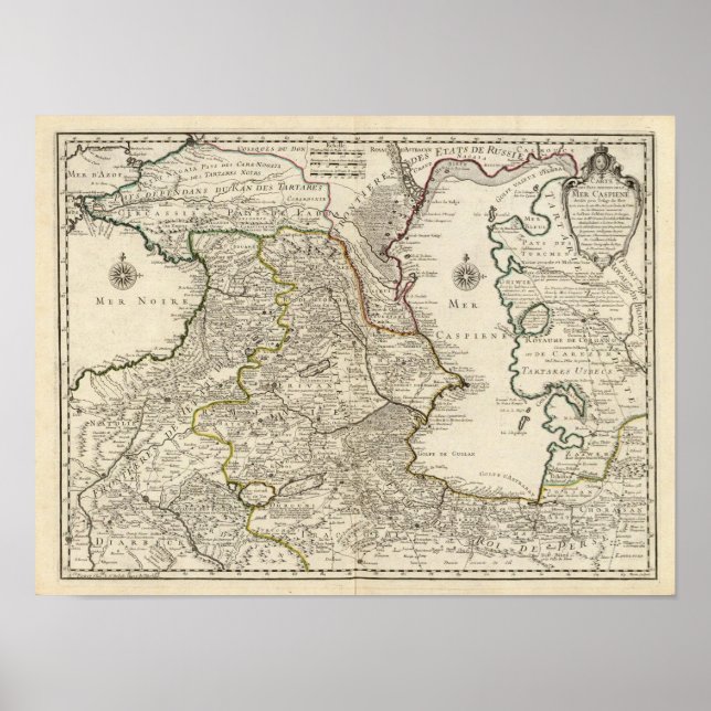 Póster Región del Mar Caspio (Frente)