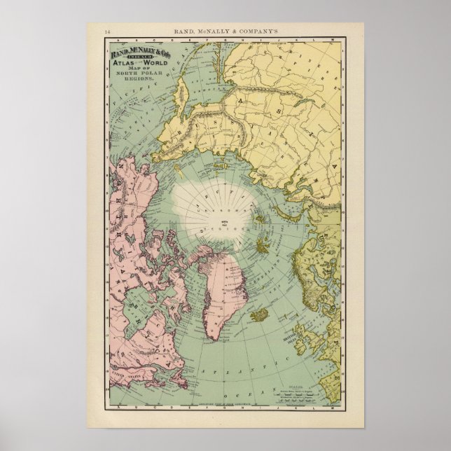 Póster Regiones del Polo Norte (Frente)