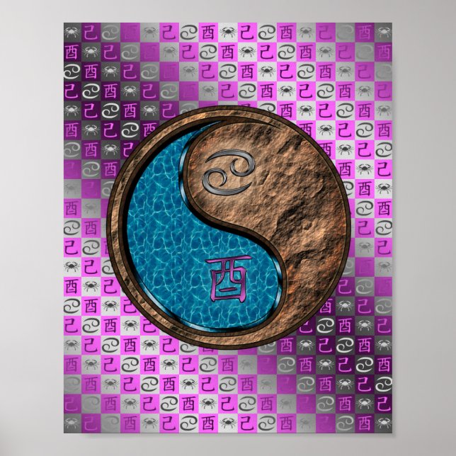 Póster Registro de Cáncer y Tierra (Frente)