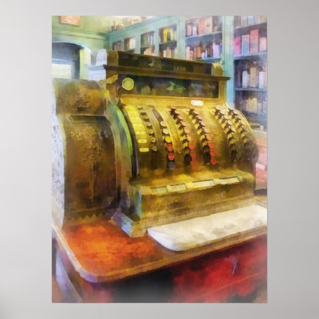 Póster Registro de efectivo en farmacia (Frente)