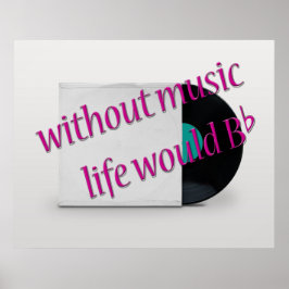 Póster Registro de vinilo de citas de música de Guay Oldi