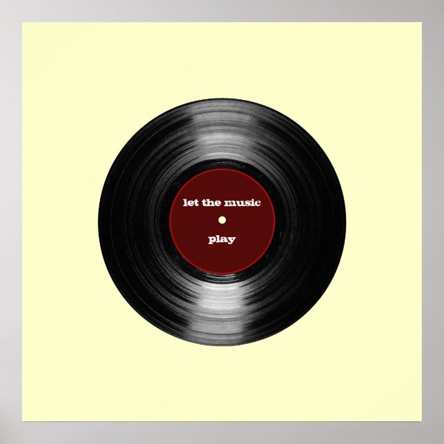 Póster registro de vinilo para paredes (Frente)