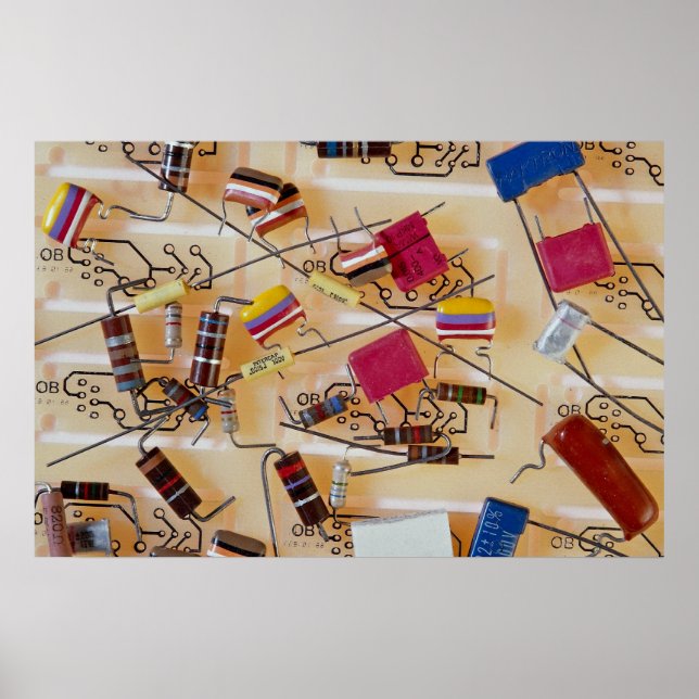 Póster Registros y condensadores (Frente)