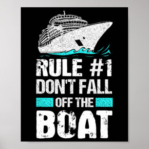 Póster Regla #1 No caigan del crucero Vacati