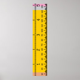 Póster Regla de la tabla de crecimiento humano | Crecimie