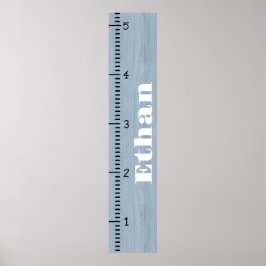 Póster Regla de la tabla de crecimiento humano personaliz