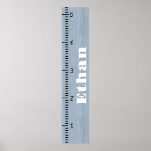 Póster Regla de la tabla de crecimiento humano personaliz