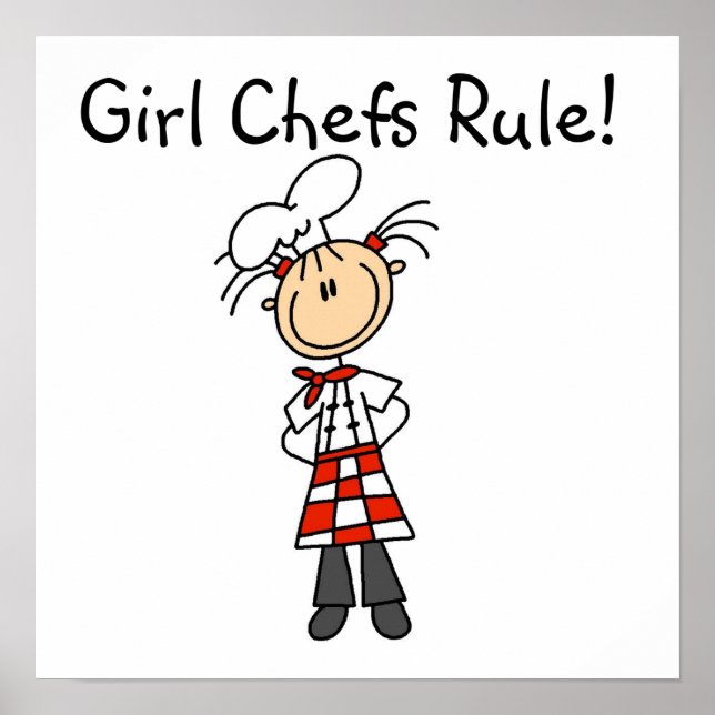 Póster Regla de los Chefs chicas (Frente)
