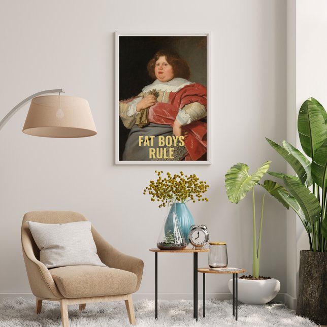 Póster Regla de los chicos gordos - Gracioso retrato Bell (Subido por el creador)