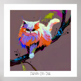 Póster Regla de los gatos persas