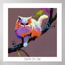 Póster Regla de los gatos persas