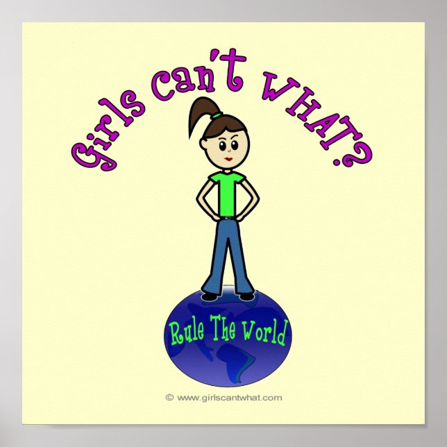 Póster Regla de luz El Chica mundial (Frente)