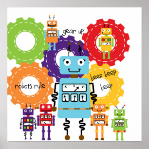 Póster Regla de Robots