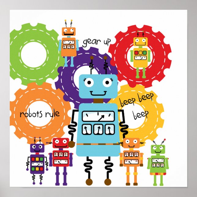 Póster Regla de Robots (Frente)