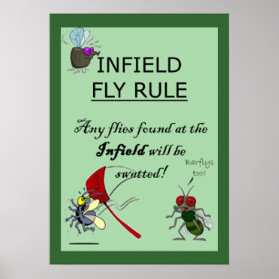 Póster Regla de vuelo infield
