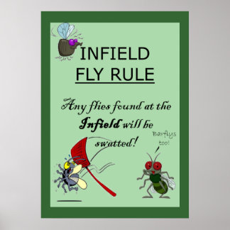 Póster Regla de vuelo infield