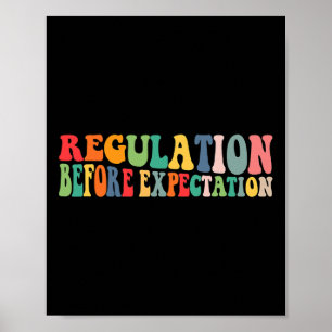 Póster Reglamentación antes de la previsión de terapia oc