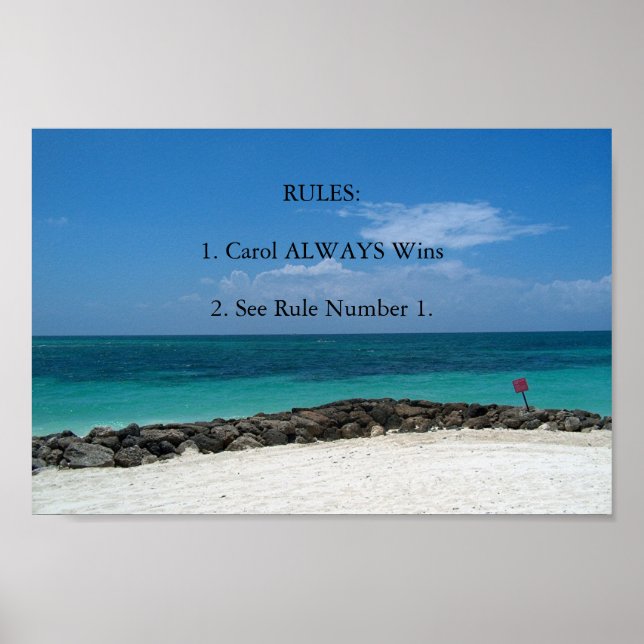 Póster Reglas (Frente)